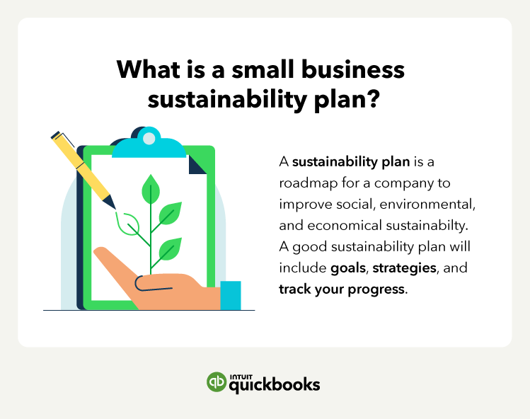 An explanation of what is a small business sustainability plan