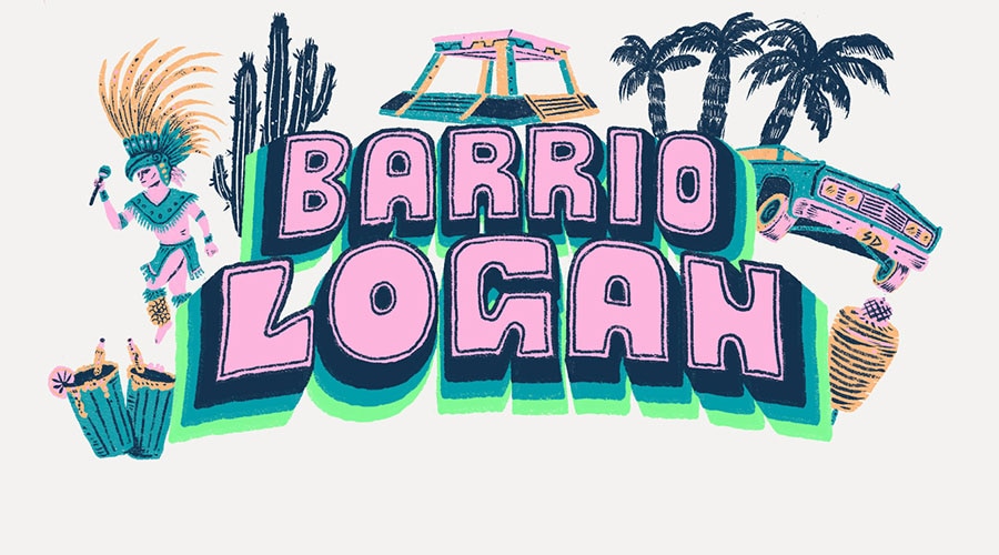 Barrio Logan illustration by Víctor Meléndez