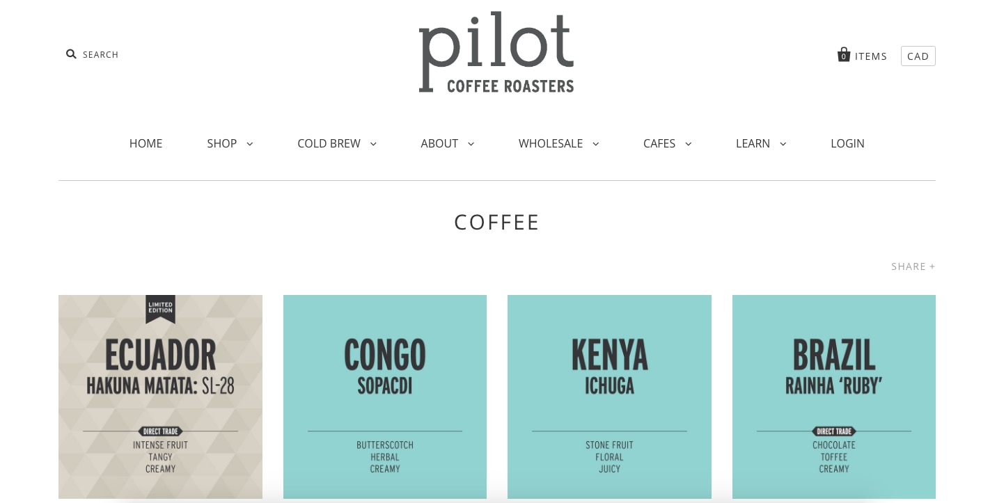 Pilot Coffee + TradeGecko
