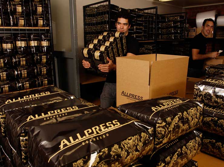 allpress coffee warehouse