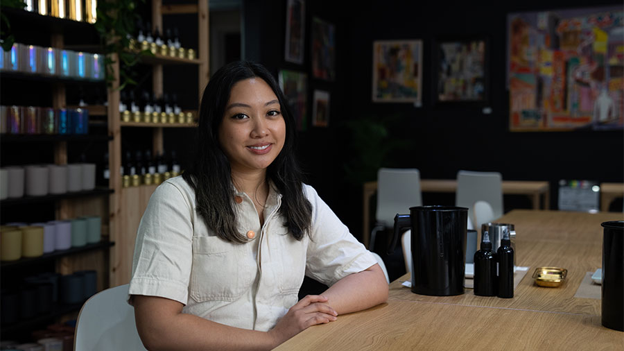 Tisya Siswanto, owner of Lanterne Candle Lab