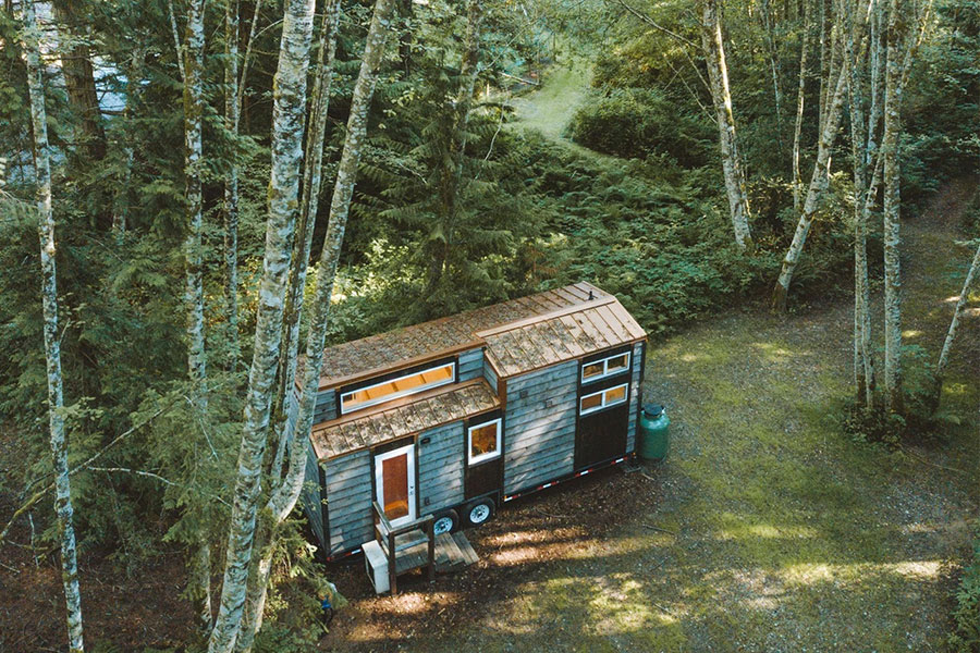 Photograph of a tiny home designed by Sunshine Tiny Homes Ltd.
