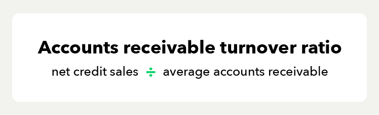 Accounts receivable turnover ratio.