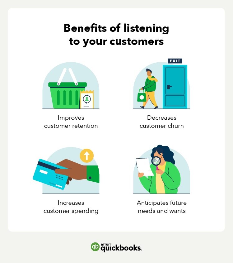Some of these illustrations don't do an effective job of communicating the copy that's underneath. Can we adjust some of the illustrations to have a person/customer to communicate the benefits.