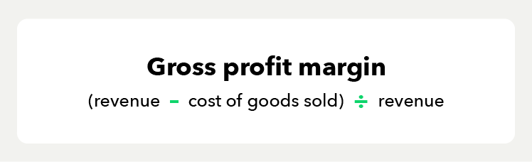 Gross profit margin formula.