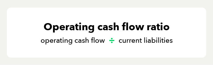 Operating cash flow ratio.