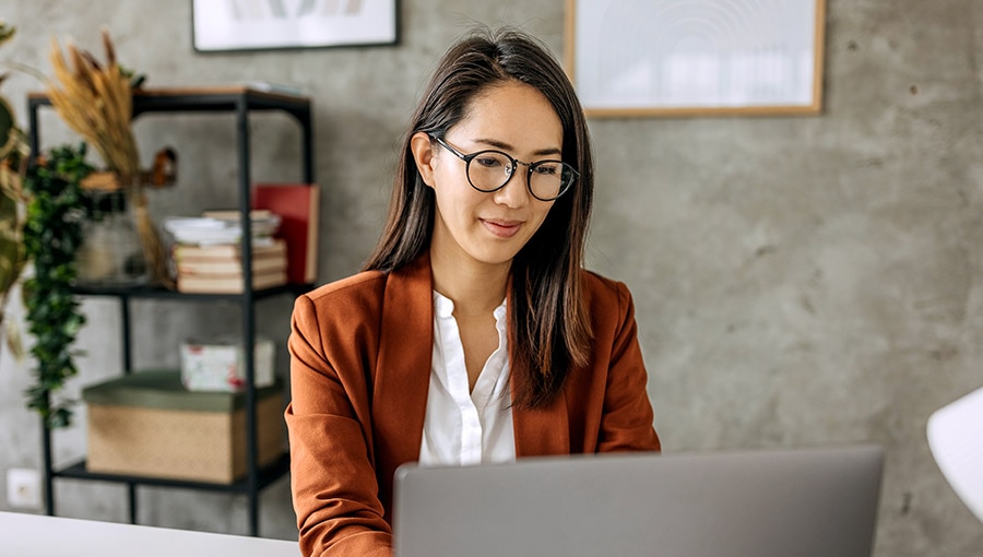 A business executive researching what is cloud ERP.