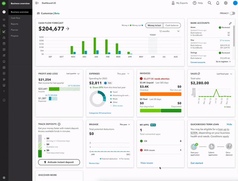 QuickBooks Online new features and improvements—July 2023