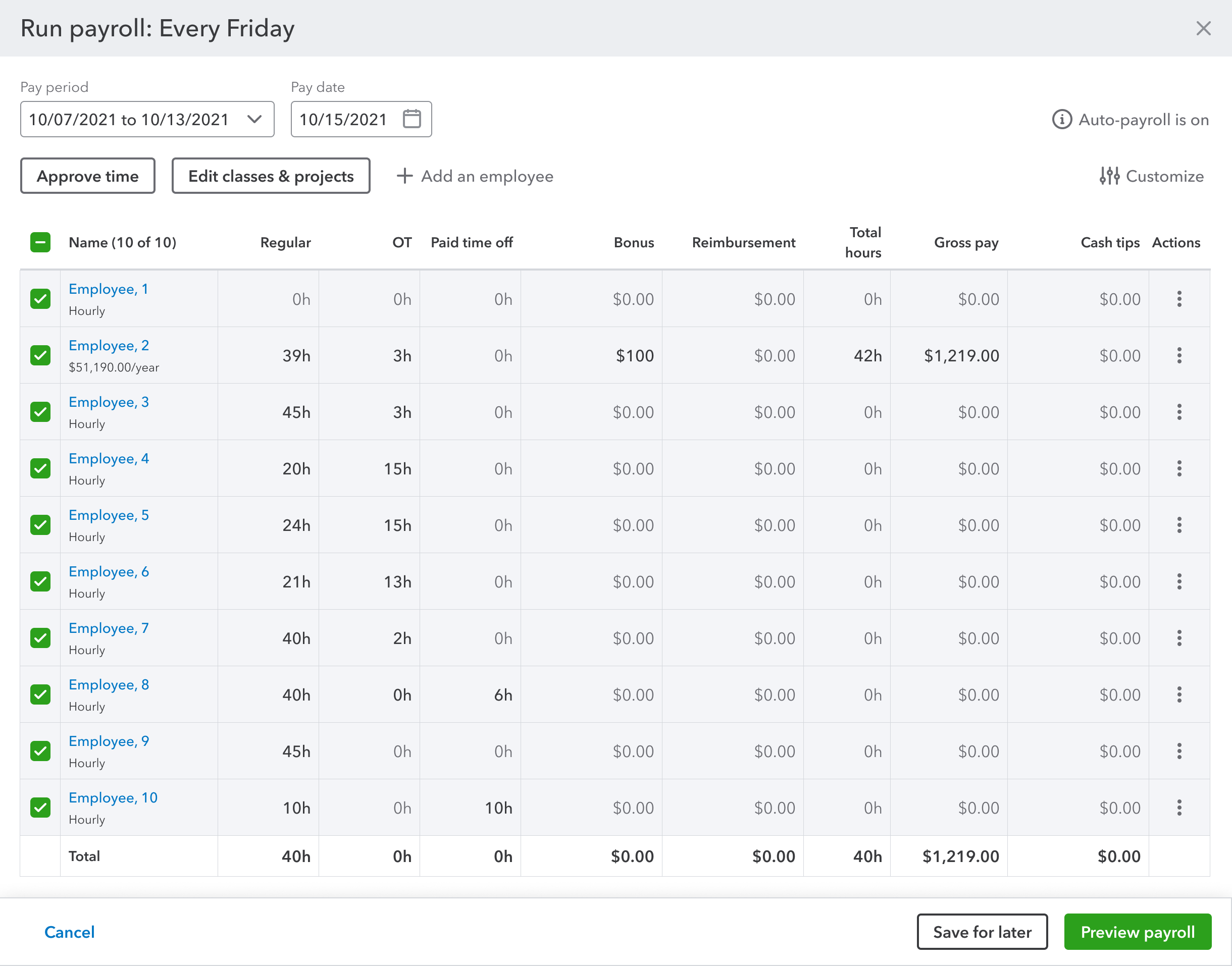 Enhanced payroll cost allocation in QuickBooks Online Plus