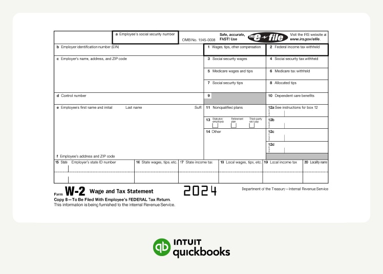 An image of a w-2 form as an example.