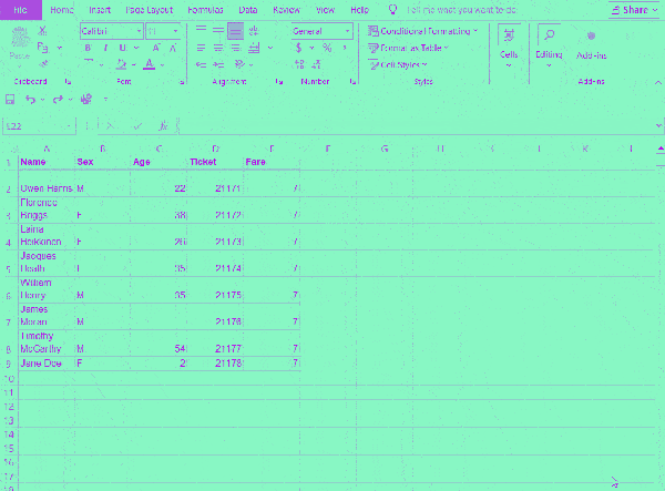 A Microsoft Excel tutorial GIF showing how to create custom number formulas