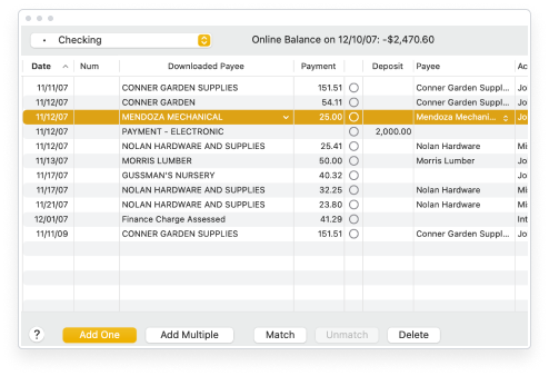 quickbooks accounting software for mac