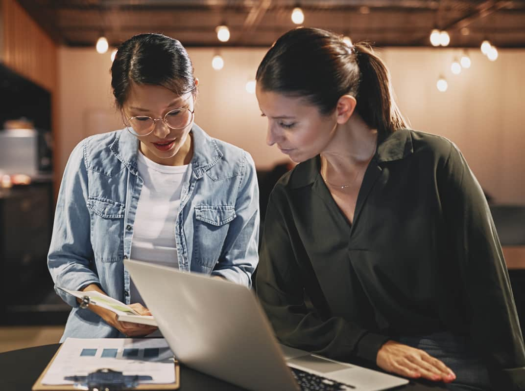 Women working at non-profit