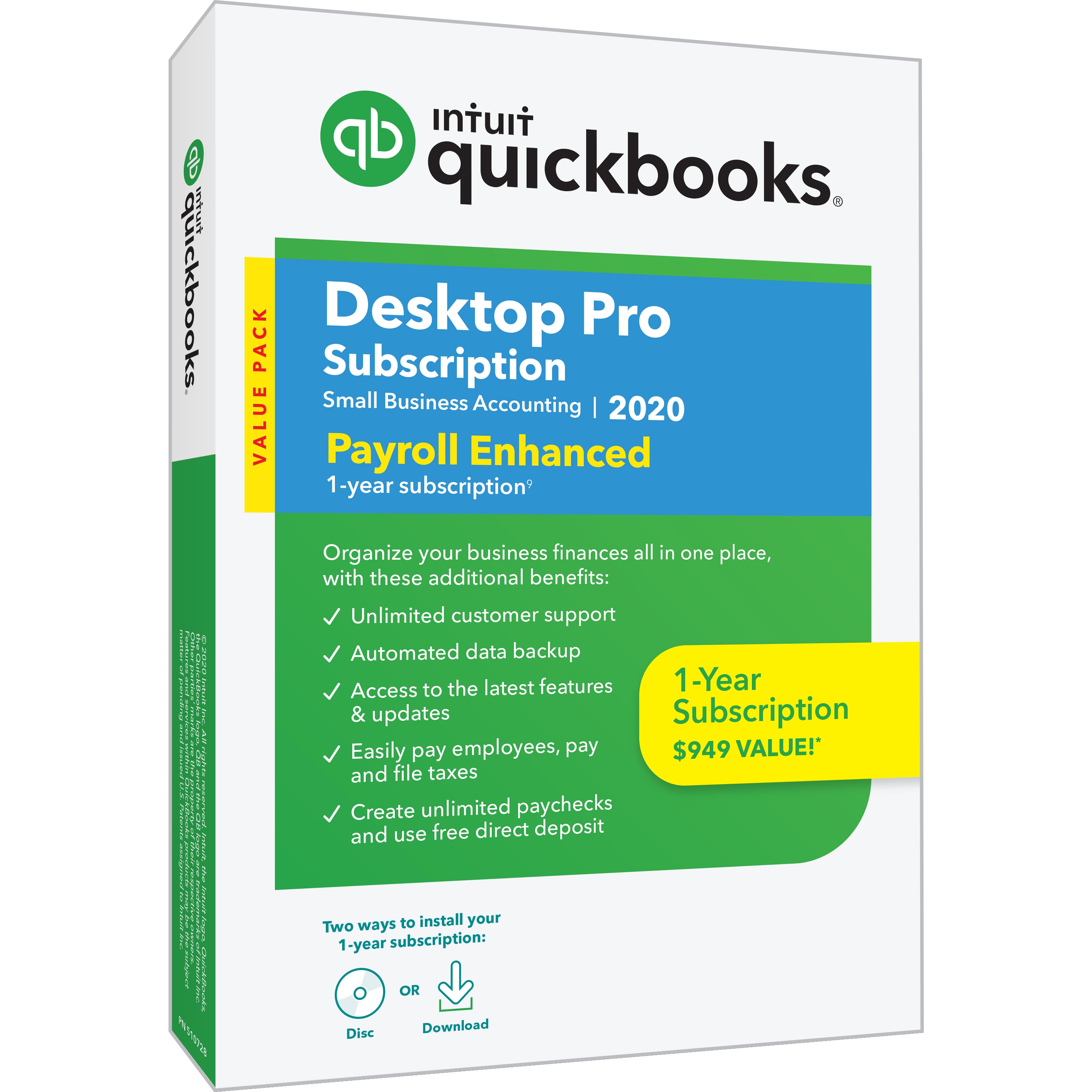 QuickBooks Desktop Pro+Payroll 2020