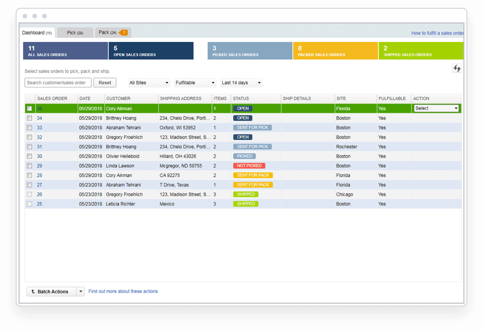 Simplify order entry