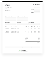 commercial invoice template by quickbooks