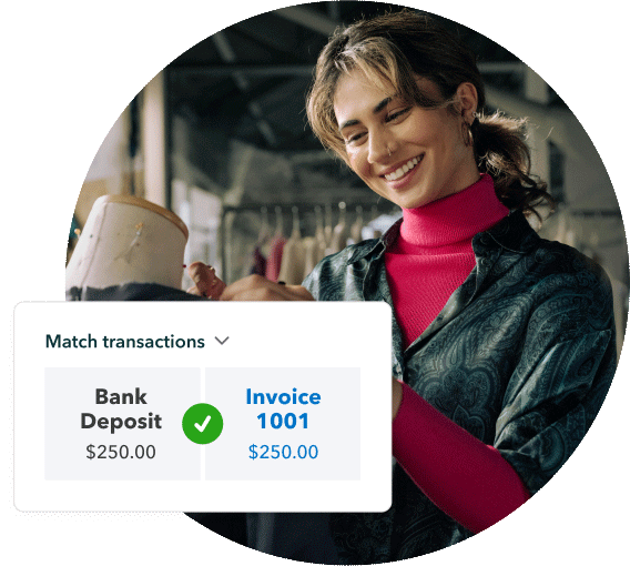 QuickBooks matches invoice payments to bank deposits for automatic bookkeeping