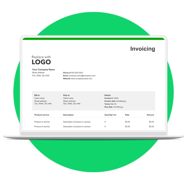 quickbooks invoice logo