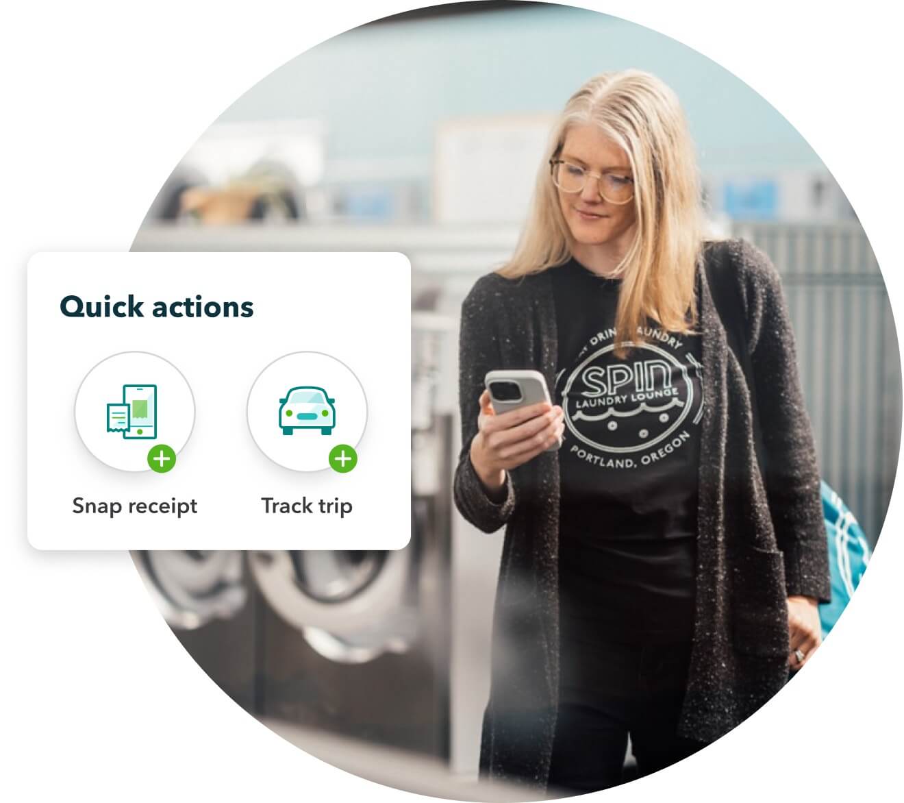 Use QuickBooks to snap and store receipts and track mileage from the mobile app.