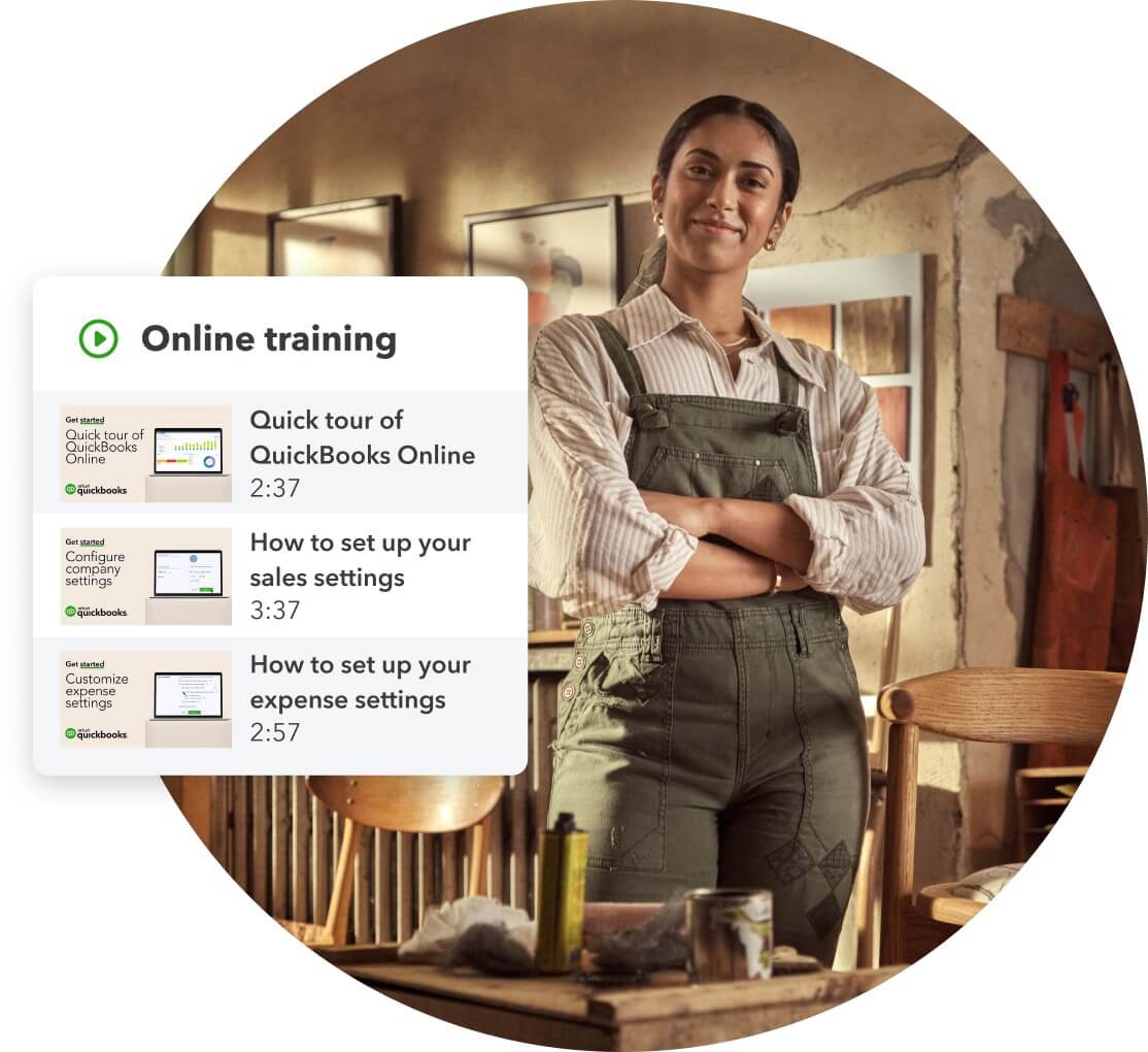 QuickBooks for small business online training support
