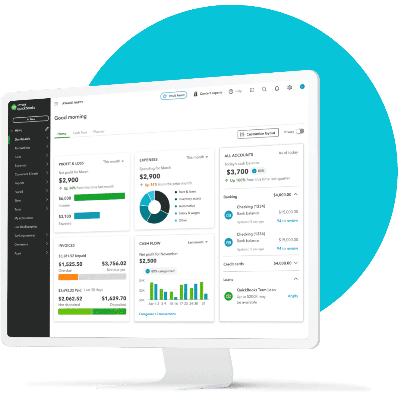 QuickBooks Online for Mac run your business anywhere.