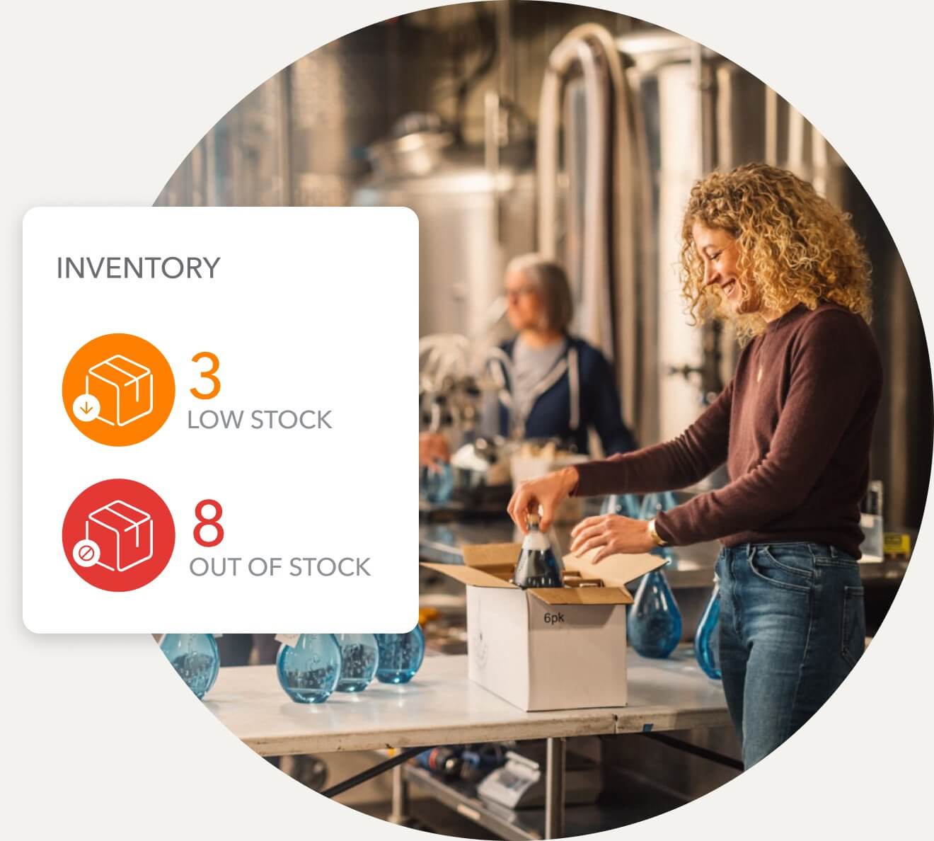 Use QuickBooks to track inventory easily with real time-updates and reports.