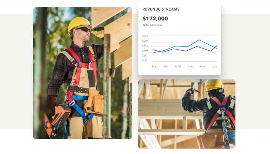 Male construction worker in safety gear holding a power tool outdoors
