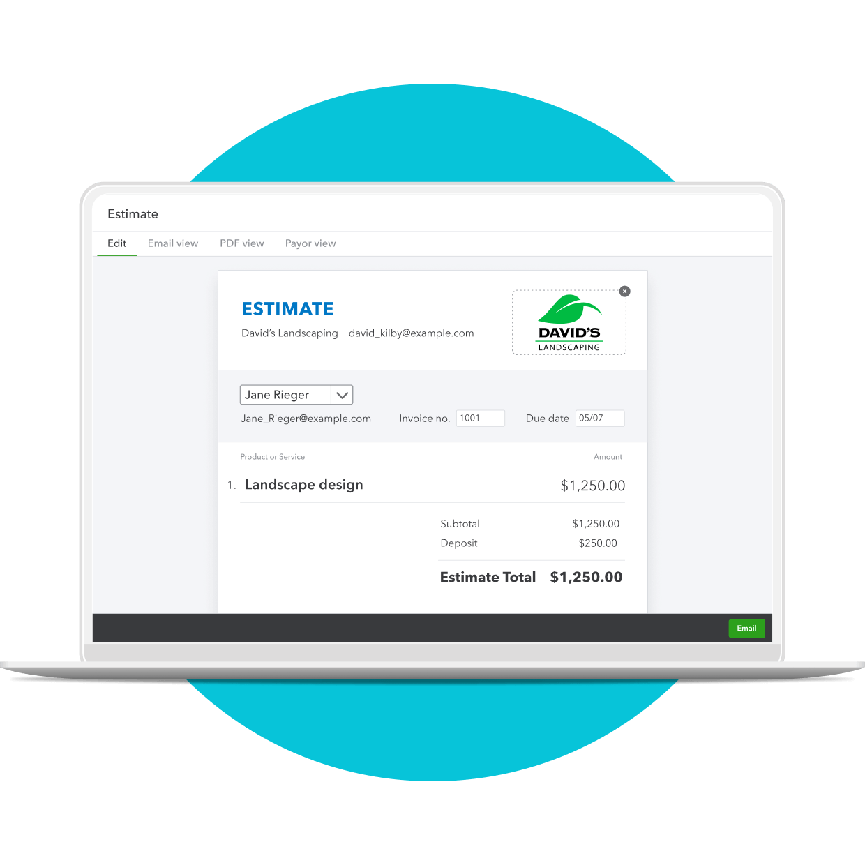 Use QuickBooks to create professional estimates