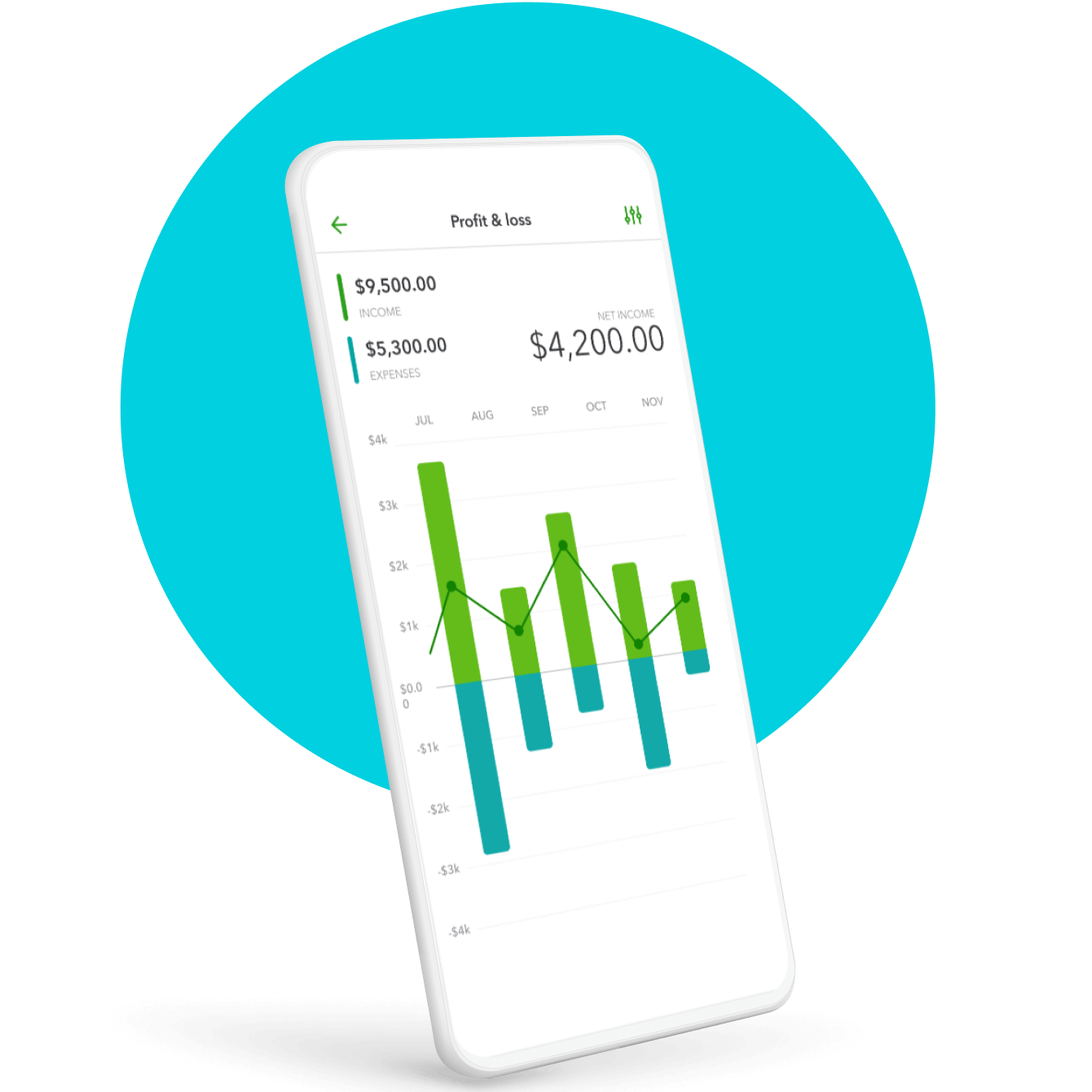 Use QuickBooks mobile app to view profit and loss report