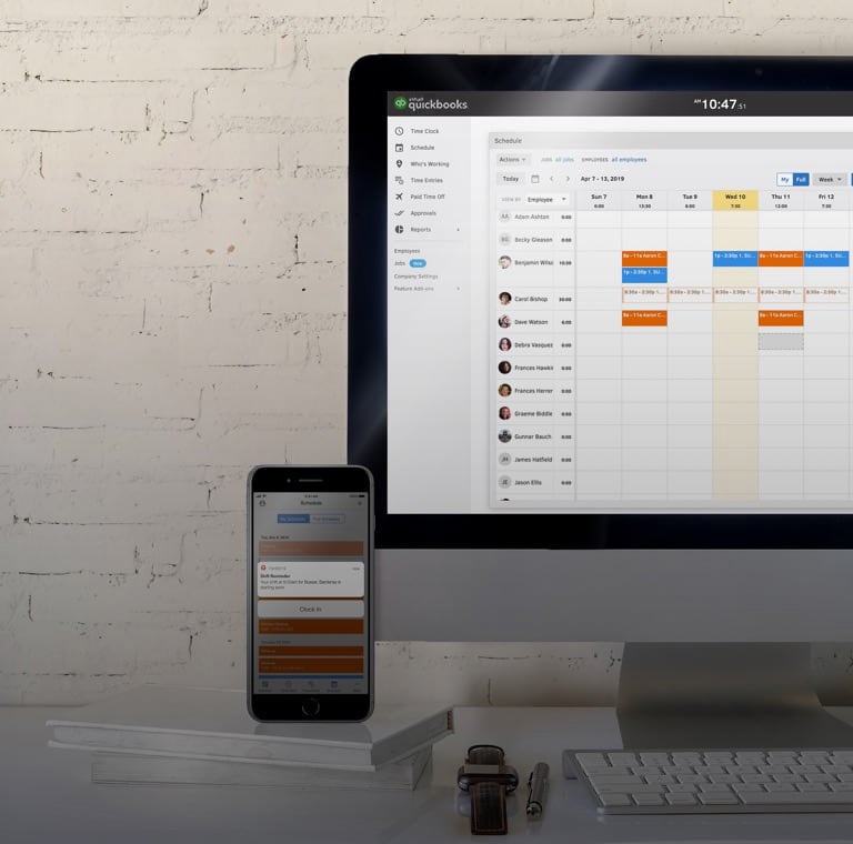 quickbooks employee scheduling software