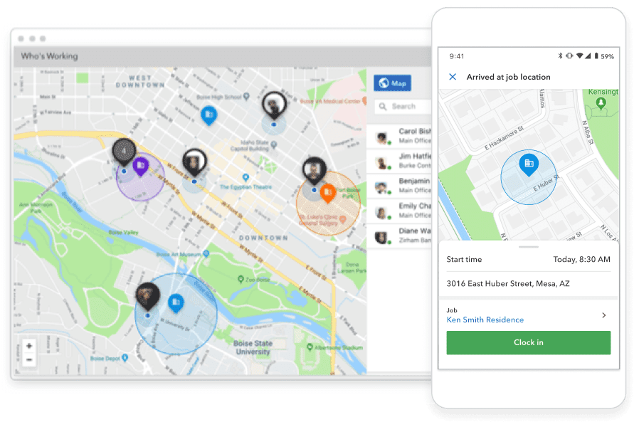 Screenshot of how to add time to employee timesheet on QuickBooks Time