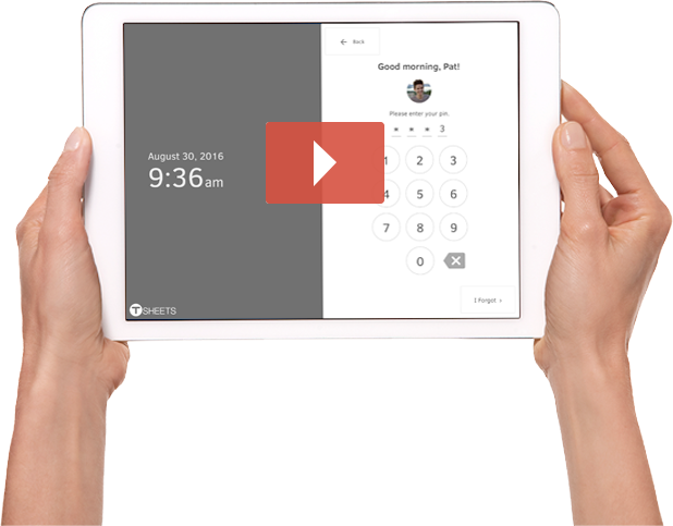 Turn your ipad into a time clock