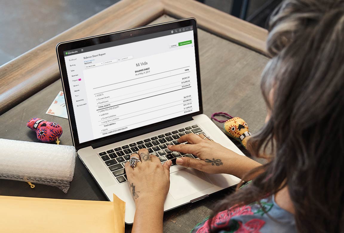 quickbooks balance sheet
