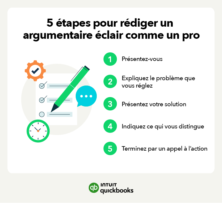 5 étapes pour rédiger un argumentaire
éclair comme un pro