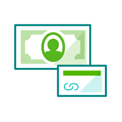 An icon showing cash and a payment card