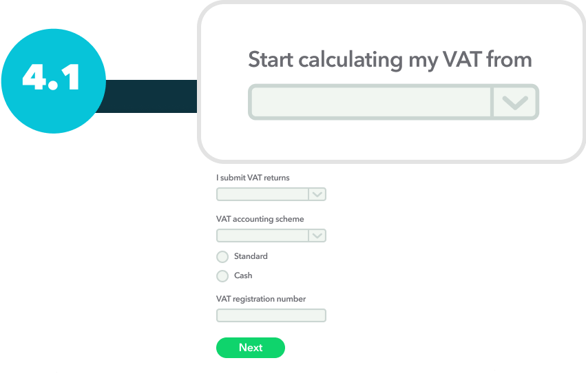Add the start of the current VAT period