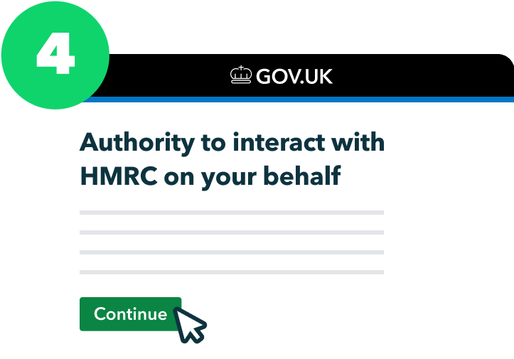 Upon selecting on Let's go, you'll be directed to the HMRC page. Select Continue to sign in.